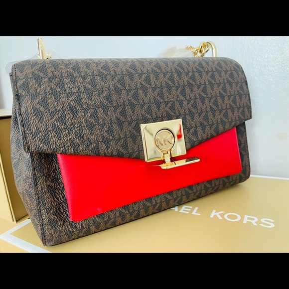 Authentic Michael Kors Lita Medium Crossbody Bag New With Gift Box - Picture 3 of 7